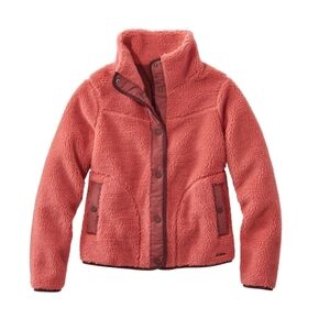 Women's Sherpa Fleece Jacket in Mineral Red, XXS Reg